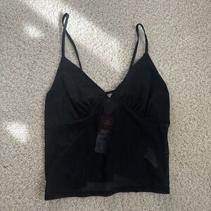 wild fable Black Sheer Camisole Tank Top